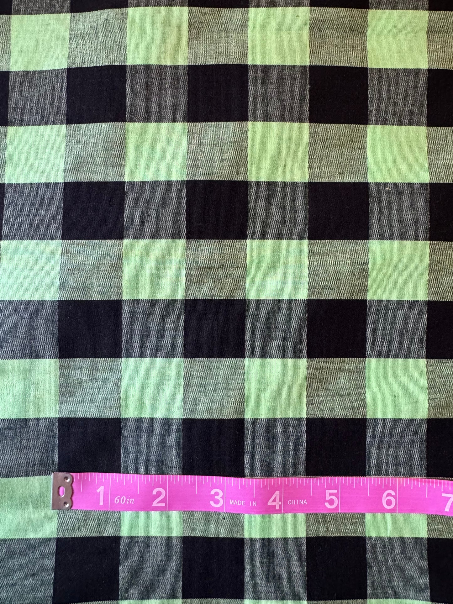 Mint Chip Gingham Fabric
