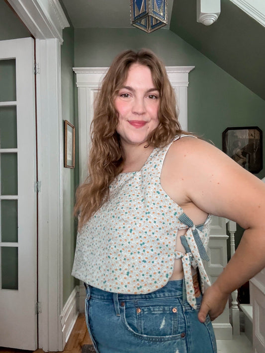 Ginger Tie Top Sewing Pattern PDF