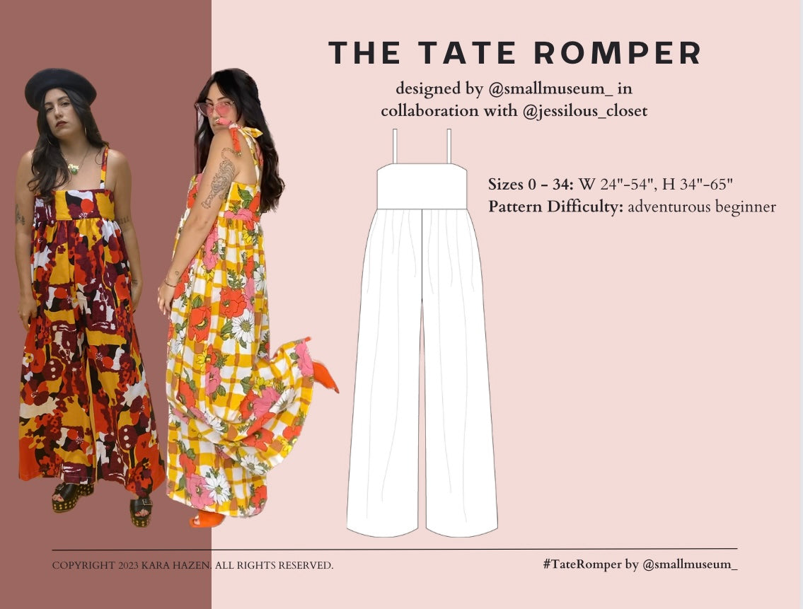 Tate Romper Pattern Small Museum tate-romper-pattern-small-museum