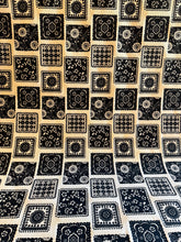 Load image into Gallery viewer, Patchwork Print Black and White Denim
