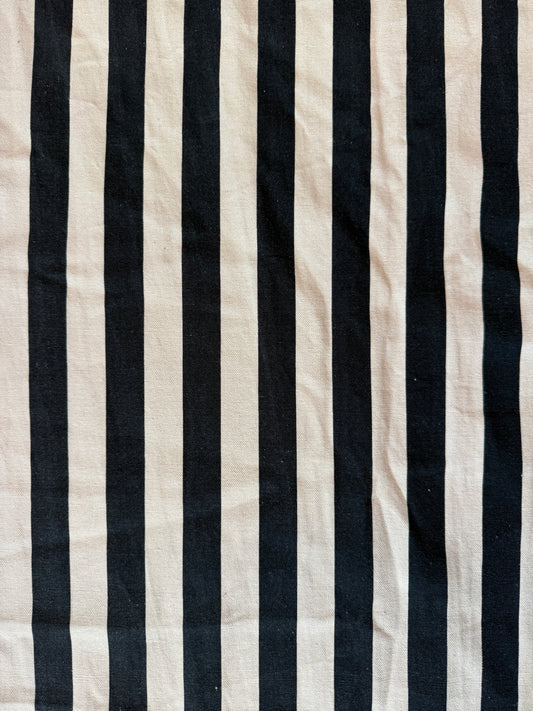 Midnight + Milk Striped Denim