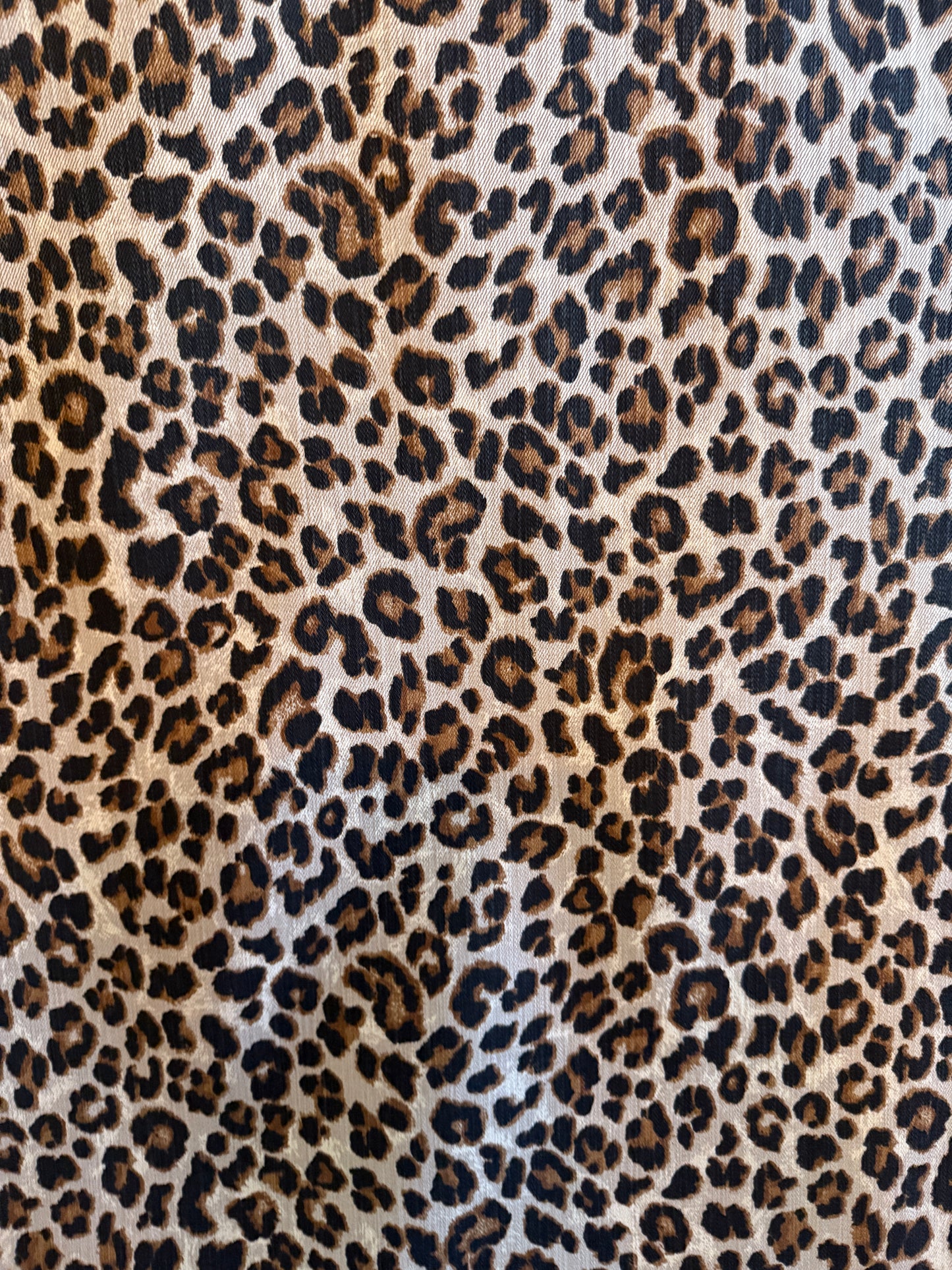 Leopard Denim Fabric