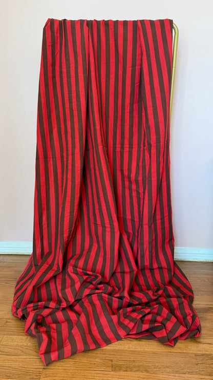 Cherry + Bark Striped Linen Cotton