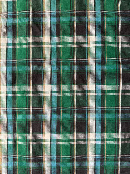 Green and Blue Plaid Denim