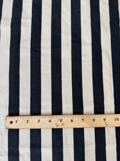 Midnight + Milk Striped Denim