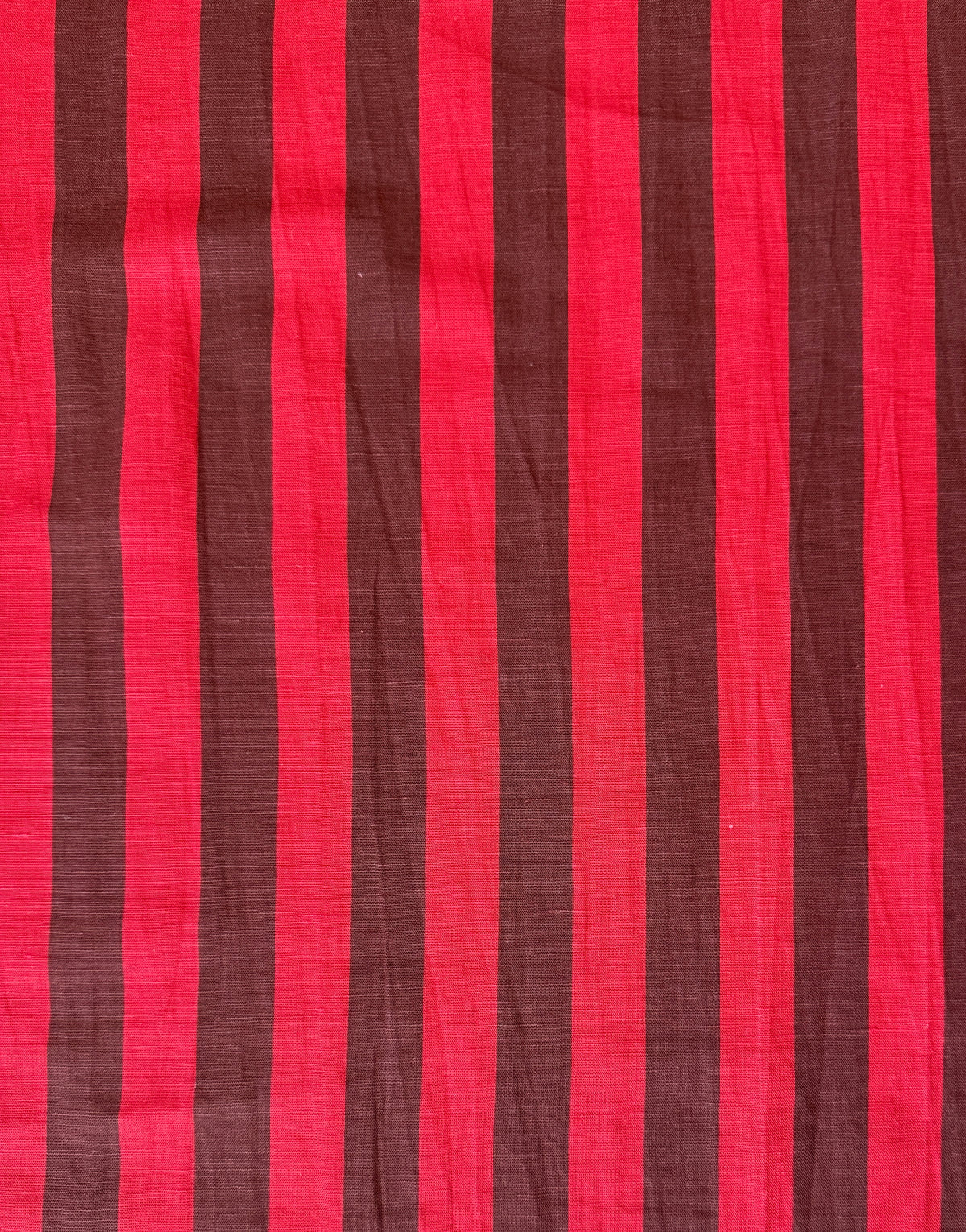 Cherry + Bark Striped Linen Cotton