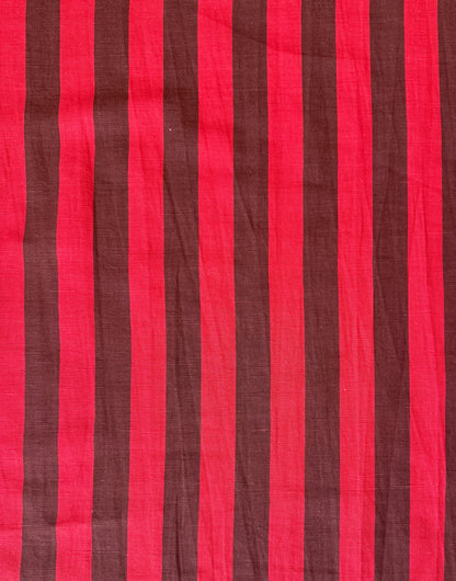 Cherry + Bark Striped Linen Cotton