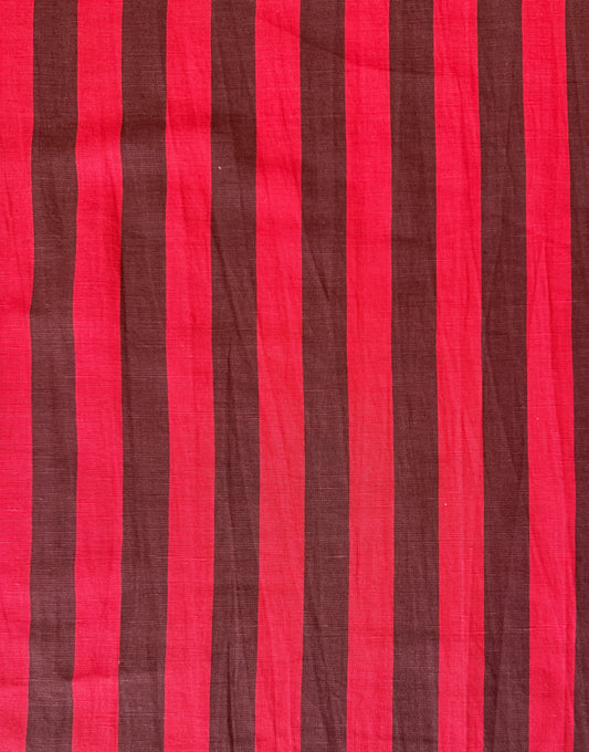 Cherry + Bark Striped Linen Cotton